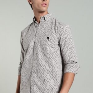 LS 002 || Grey print|| Full Sleeve Shirt