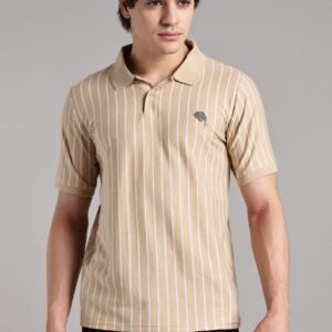 PR3 SS 003||Cream stripes|| 100% Cotton T-Shirt